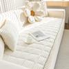 New Corduroy Quilted Sofa Towel Winter Warm Thickening Plush Cushion Couch Cover L-shaped Sectional Anti-slip Modern Sofa Cover