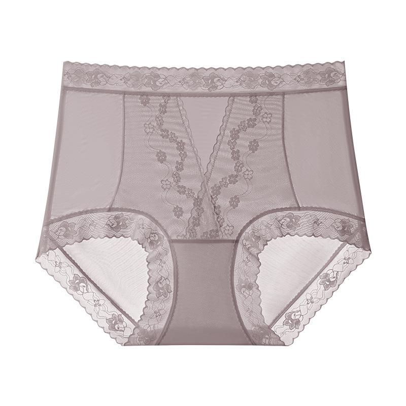 Große Größe Damen Frühling und Sommer Spitze Erweiterter Schritt Ohne Spuren von Plastik Körper Bauchstraffend Hüfte Hohe Taille Dreieck Slip