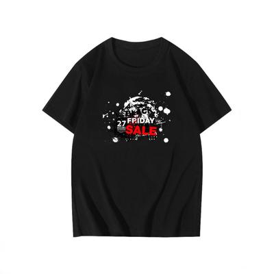 Summer Pure Cotton Printed Loose Oversized Casual Round Neck Short Sleeved Shirt T-Shirts Men’s