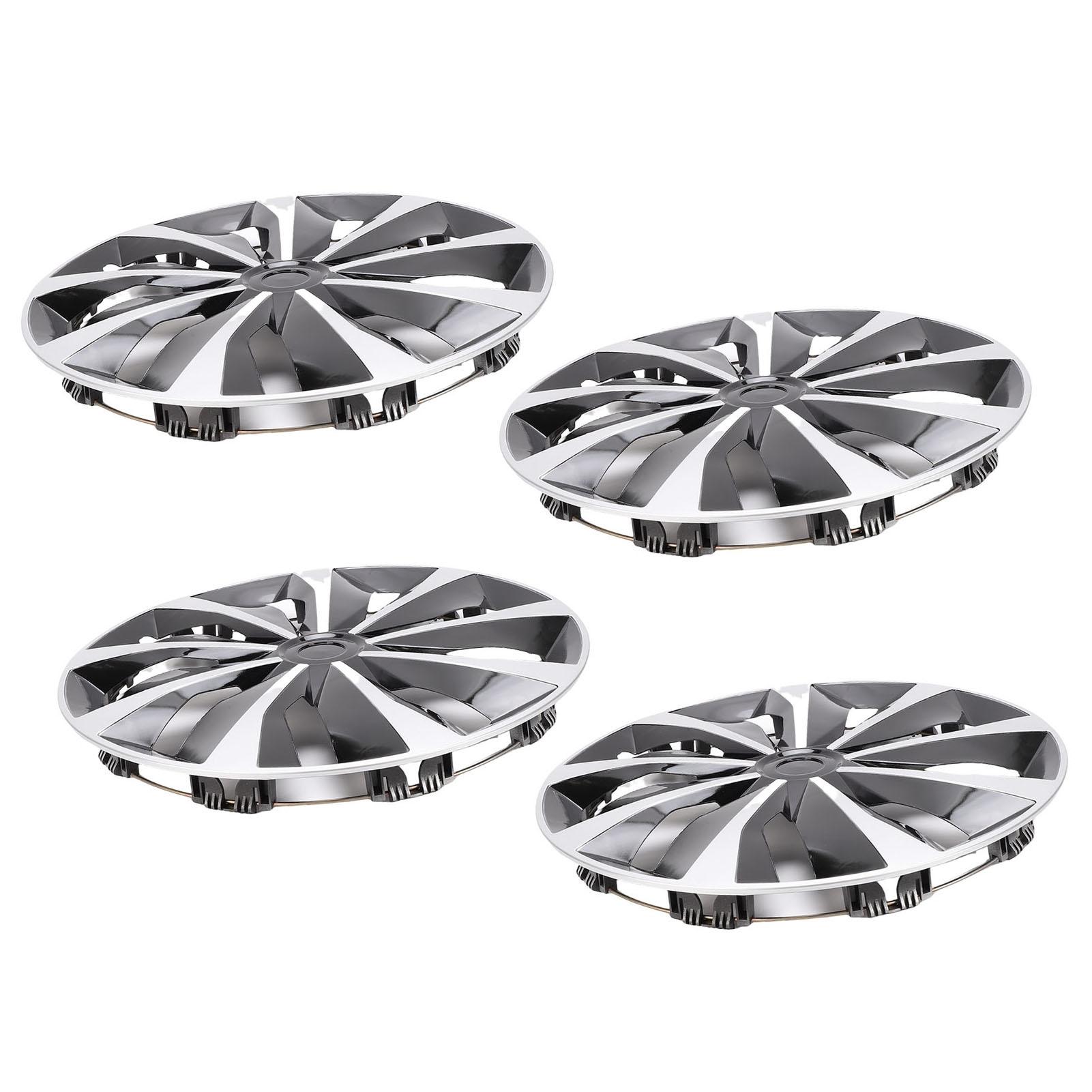 4 PIÈCES Enjoliveur de Roue 15 Pouces Remplacement R15 Enjoliveur pour Voiture Camion SUV Fourgonnette
