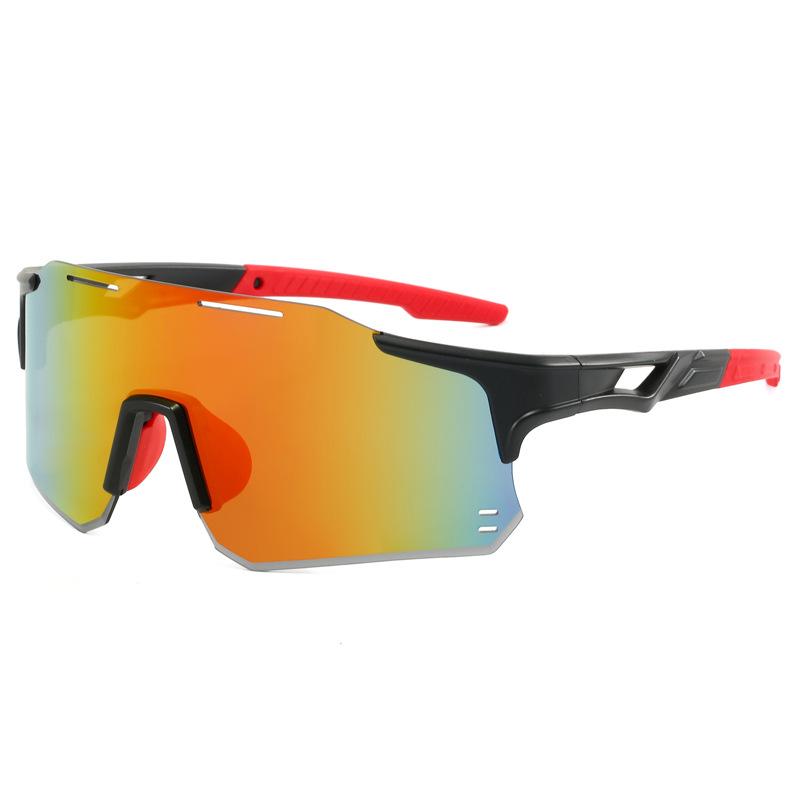 New Colorful Cycling Sunglasses For Men Women Windproof UV Protection Sports Glasses 9351