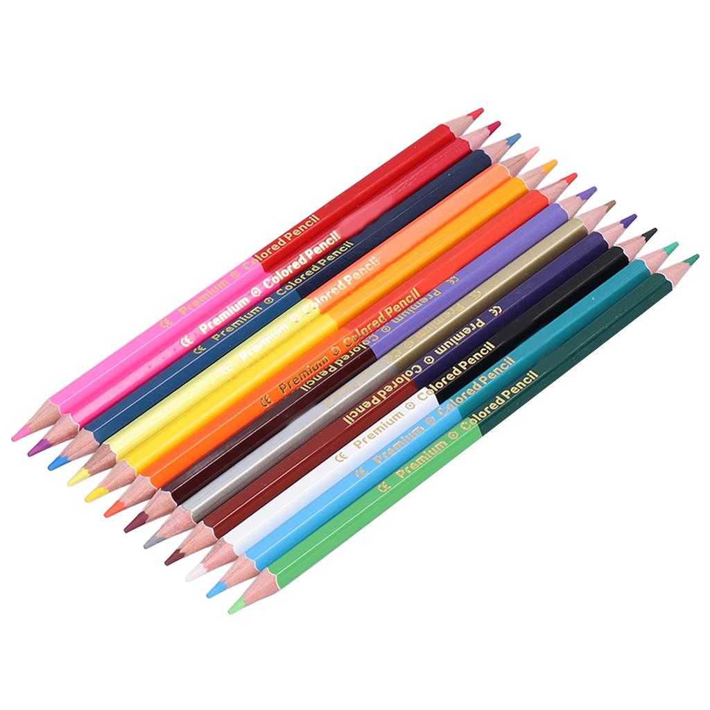 Colored Pencils Hexagonal Double Headed 24 Color Drawing Sketching Colored Pencils Children Gifts
