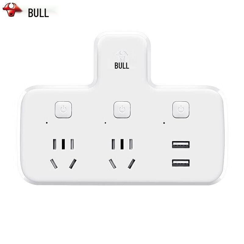 BULL Multi-Outlet Power Adapter with USB