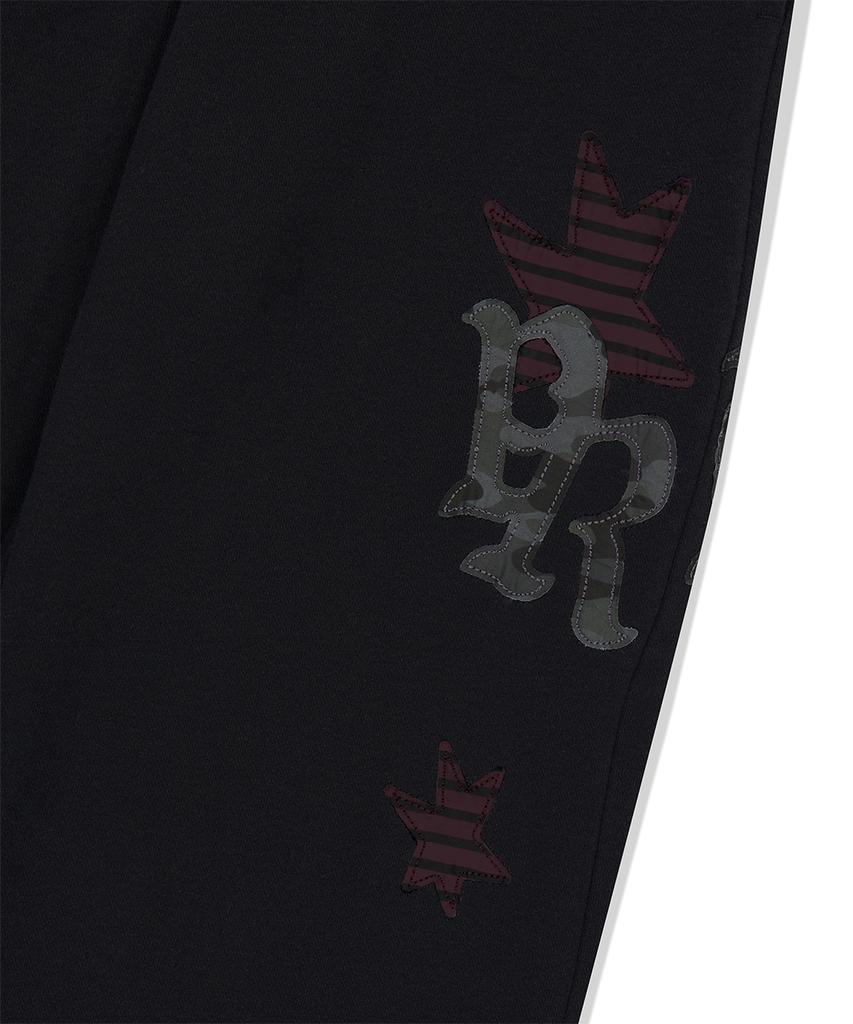 MAHAGRID Pray Applique Sweat Pant Black(Mg2Ffmpa05A)