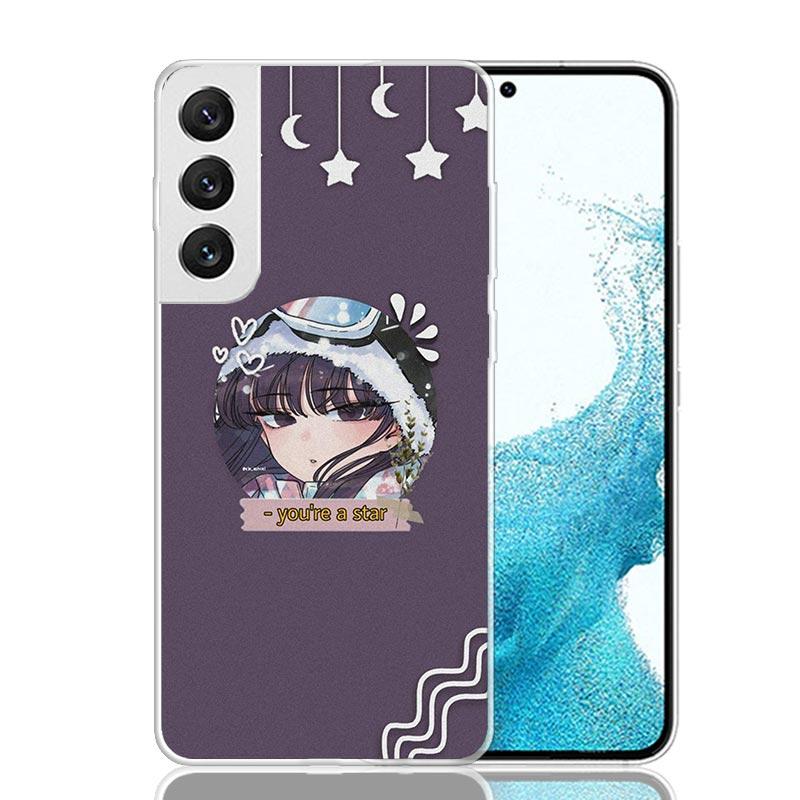 Komi Can't Communicate Case Phone Cover for Samsung Galaxy S24 S25 Ultra S23 Plus S22 + S21 S20 FE S10 S25Plus Trend Fundas S24
