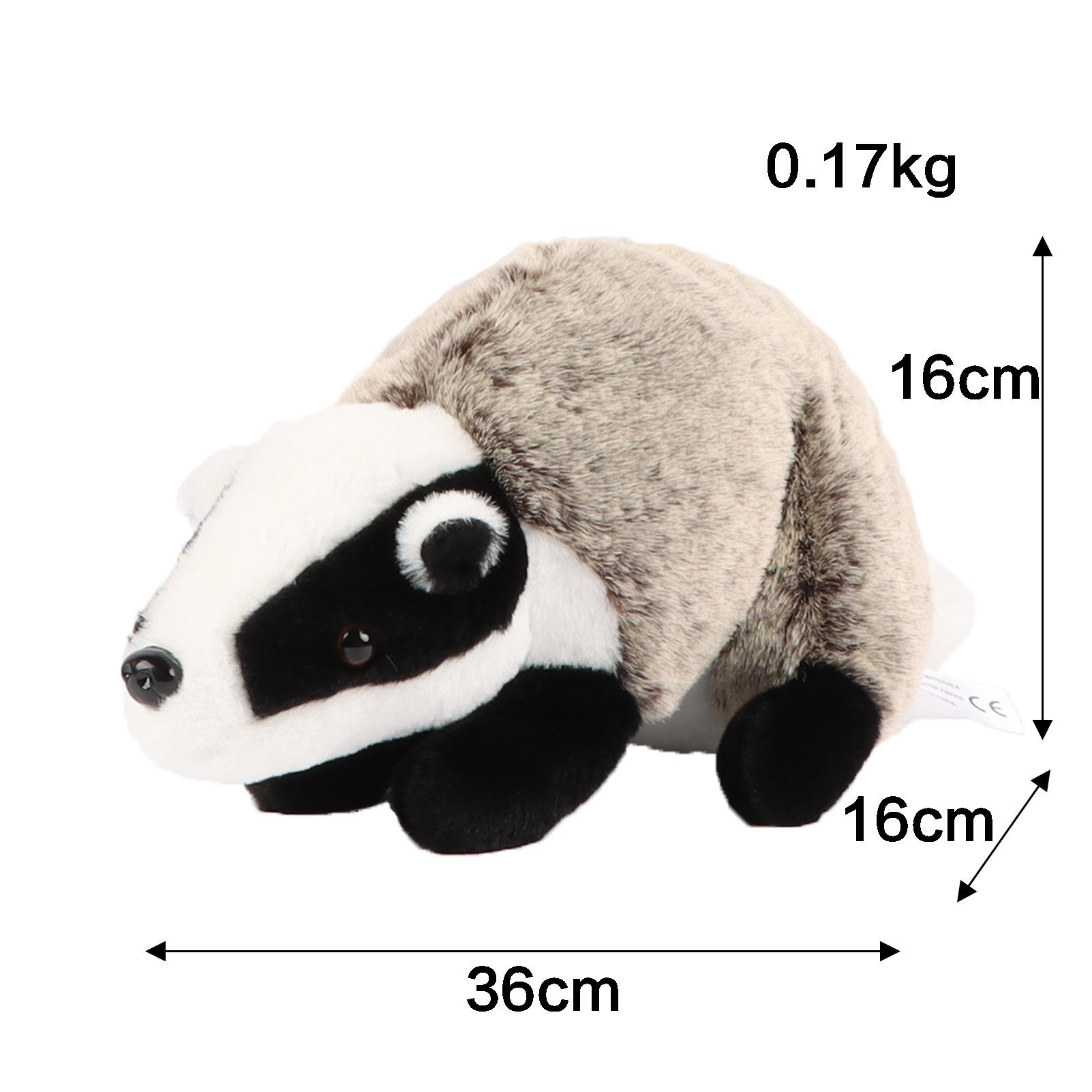 

Новая плюшевая кукла-симулятор барсука Барсук плюс мультяшная кукла-животное детский подарок 36cm0.17kg