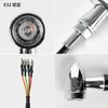 evermotor Chrome 3 In 1 Mini LED Motorcycle Turn Signal Light E Approved CNC