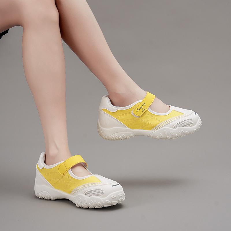 Fashion Summer Mesh Breathable Women 2025 New Single Shoes Versatile Casual Mary Jane Shoes