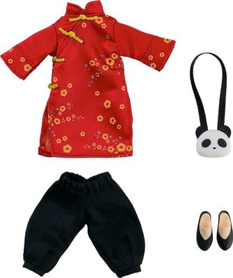 Nendoroid Doll Outfit Chinese Long Length G12931 Set Clothing, [Red]