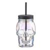 Iridescent Skull Glass Cups 4 Pack Unique Drinkware Smoothies Cocktails Shakes Juices Fun Gift Idea