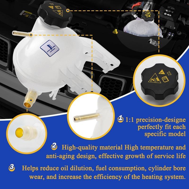 68289857AA 68327756AA 53331946 Coolant Reservoir Radiator Expansion Tank with Cap for Jeep for Compass for Ford RENEGADE