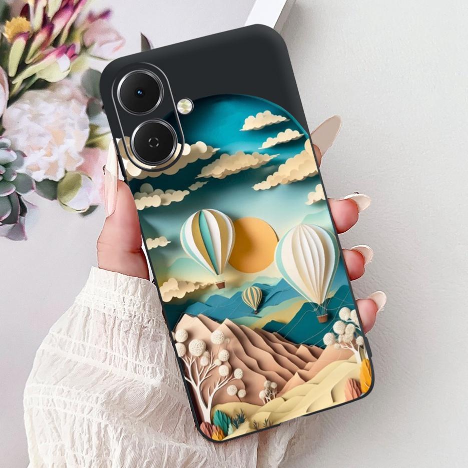 For Tecno Spark GO 2 Case LJ7 Popular Painted Cover 6.67'' Soft Silicone Phone Case For Tecno Spark Go2 SparkGo2 Back Cover Bags