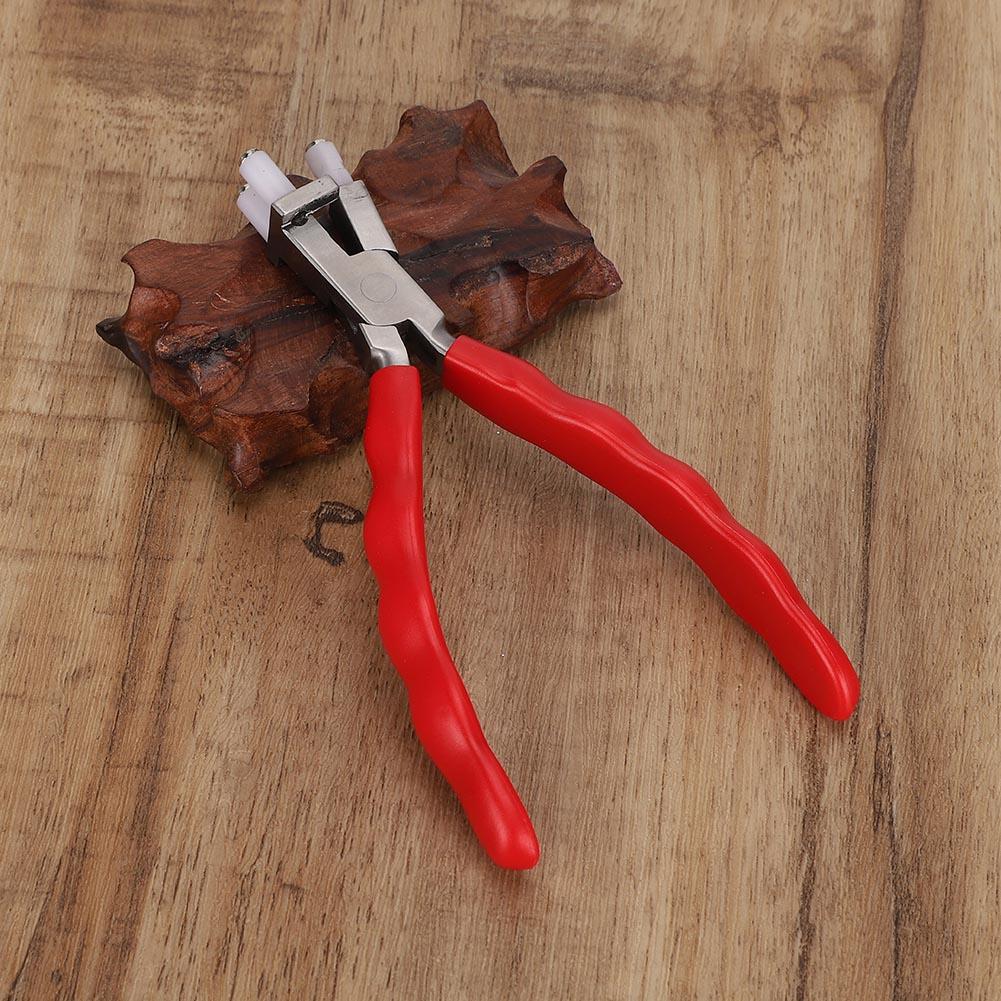 Clește dublu plat și rotund din nailon cu falcă, instrument de fabricare a bijuteriilor pentru brățări (Tip C)