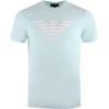 Letter Logo Printed Round Neck Short Sleeve T-Shirt Men Tops Teal 8N1TN5-1JPZZ-07A1