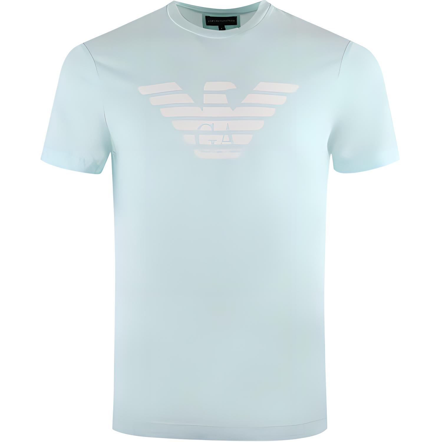 

Emporio Armani Letter Logo Printed Round Neck Short Sleeve T-Shirt Men tops Teal 8N1TN5-1JPZZ-07A1 XXL