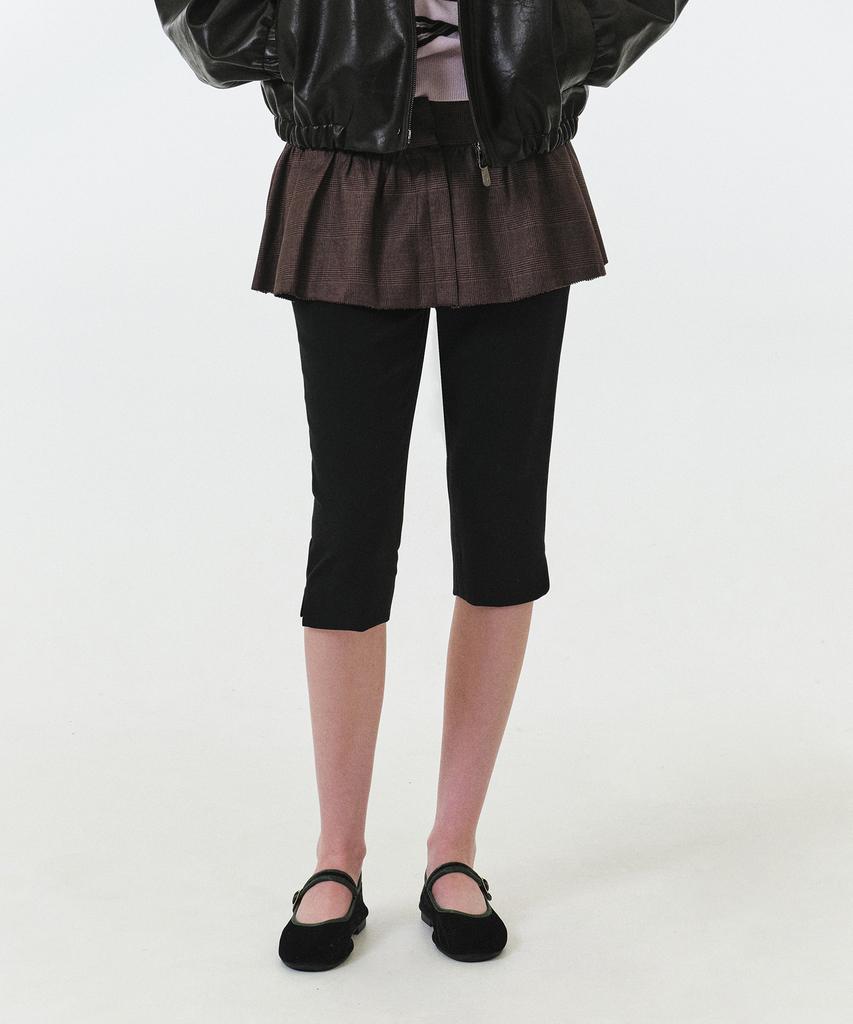 GROVE Marina Skirt (Brown Check)