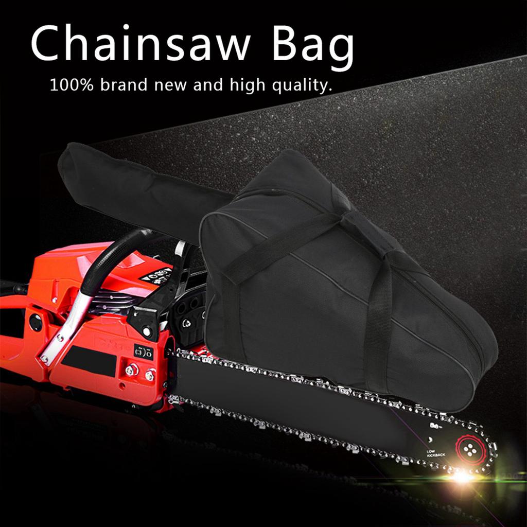 Chainsaw Carrying Bag Hvy Duty Waterproof Oxford Cloth Portable Bag for Lumberjack (Red)