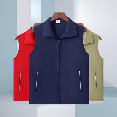 Outdoor Men's Pocket Vest Jacket Pographer Vest Worker Electrician Welder Car Repair Work Vest High-end Custom Logo