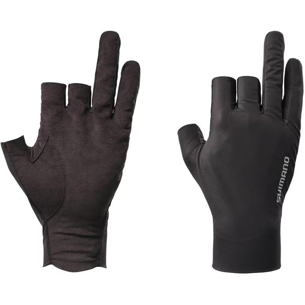 Shimano 05 Sensitive GL-006Y Black Gloves 3-Finger Cut Size 2XL