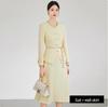Aishangchen Romantic Heiress Purple Two-Piece Suit - Early Autumn Korean Style
