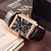 CHENXI 8216 Elegant Waterproof Square Men's Quartz Watch Men Watches Roman Scale Business Leather Strap Military Wristwatch