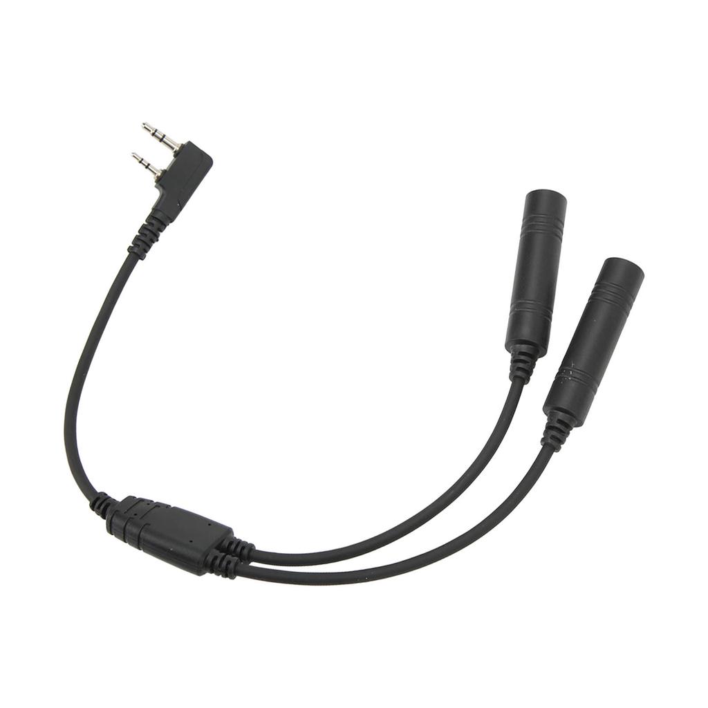 2 Pin K Port Walkie Talkie Radio Adapter Male to U 174/U Extension Cable Headset Adapter