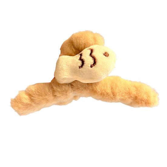 Women Hair Claw Soft Plush Fish Shape Hair Clip Large Size Back Head Hair Clip Winter Hair Accessory