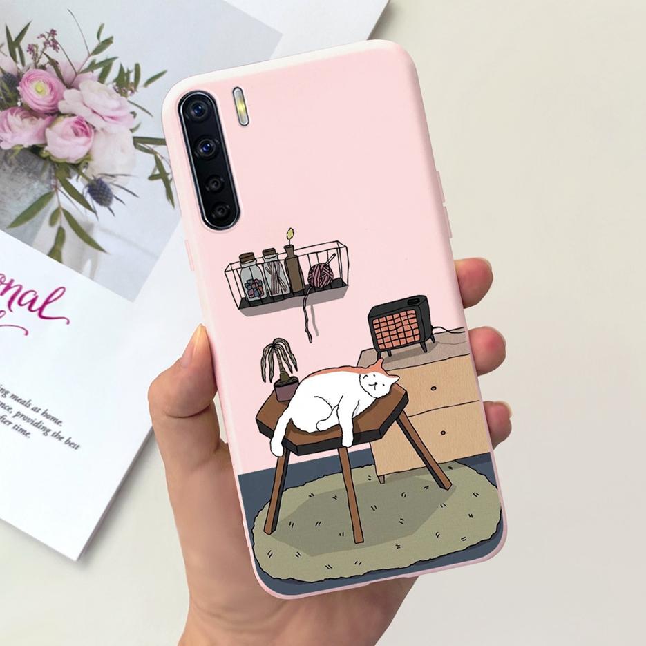 Für Oppo A91 Hülle Oppo Reno3 CPH2043 Niedliche Astronauten Cartoon Hülle Weiche TPU Handyhülle Für Oppo F15 Reno 3 OppoA91 Fundas Bumper