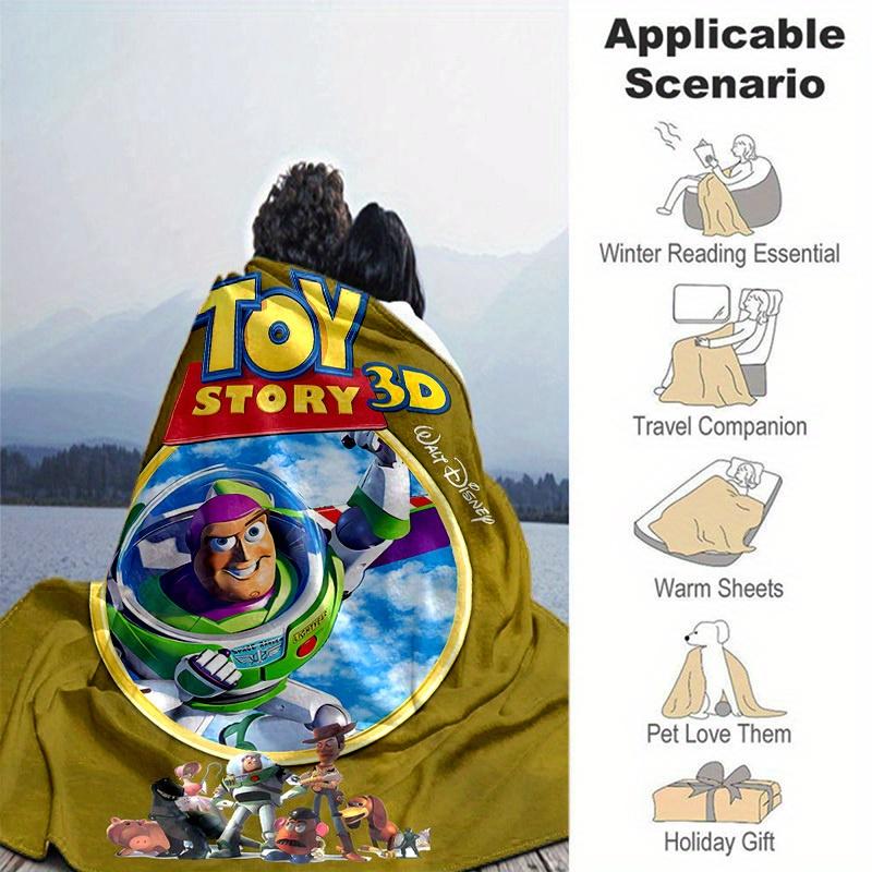1pc, Buzz Lightyear's Adventure: A Cozy Home Decor Gift Soft Flannel Blanket for Bedroom, Living Room, Travel, Camping, Car