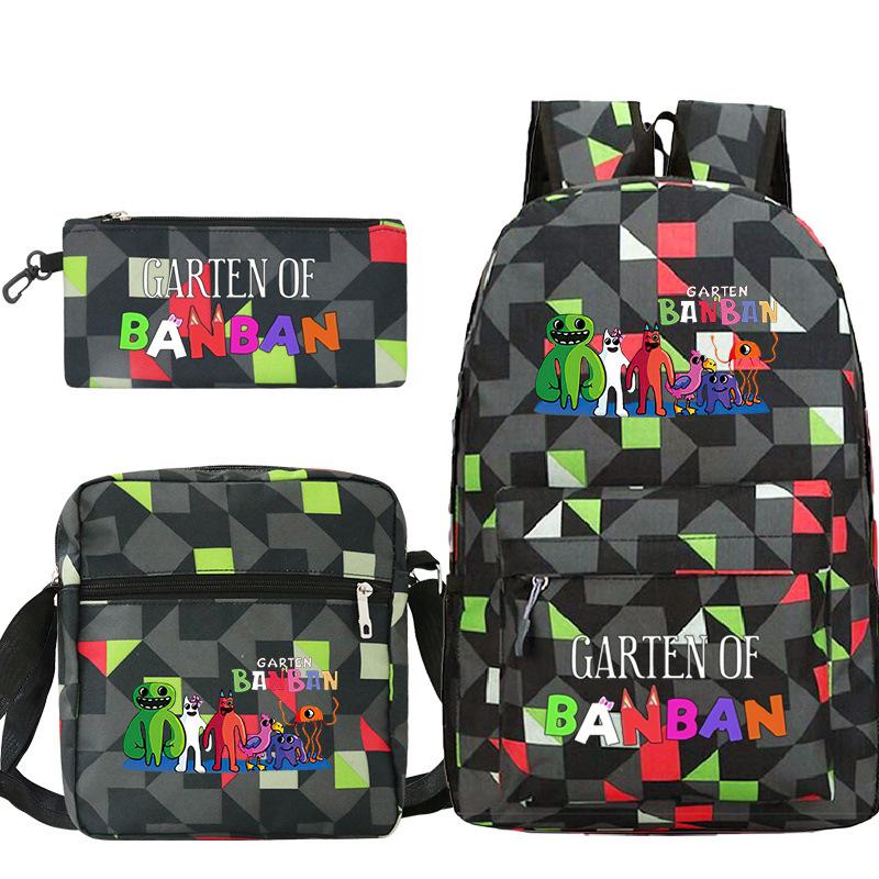 Spotted Garden Primary School Bag Shoulder Bag Pencil Bag Three-piece Set