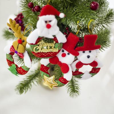 12Pcs Santa Deer Bear Snowman Christmas Tree Hanging Ornaments