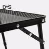 Camping Folding Mesh Table Lightweight Height Adjustable Heavy Duty Metal Multifunction Outdoor Hiking Picnic BBQ Portable Bi-fold Table
