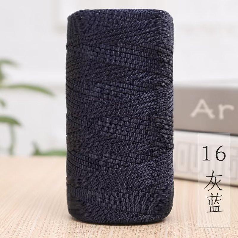 Mercerized Cotton And Linen Flat Belt Thread Light Body Ice Silk Crochet Hook Hat Wool Ball Handmade Diy Knitting Material Package