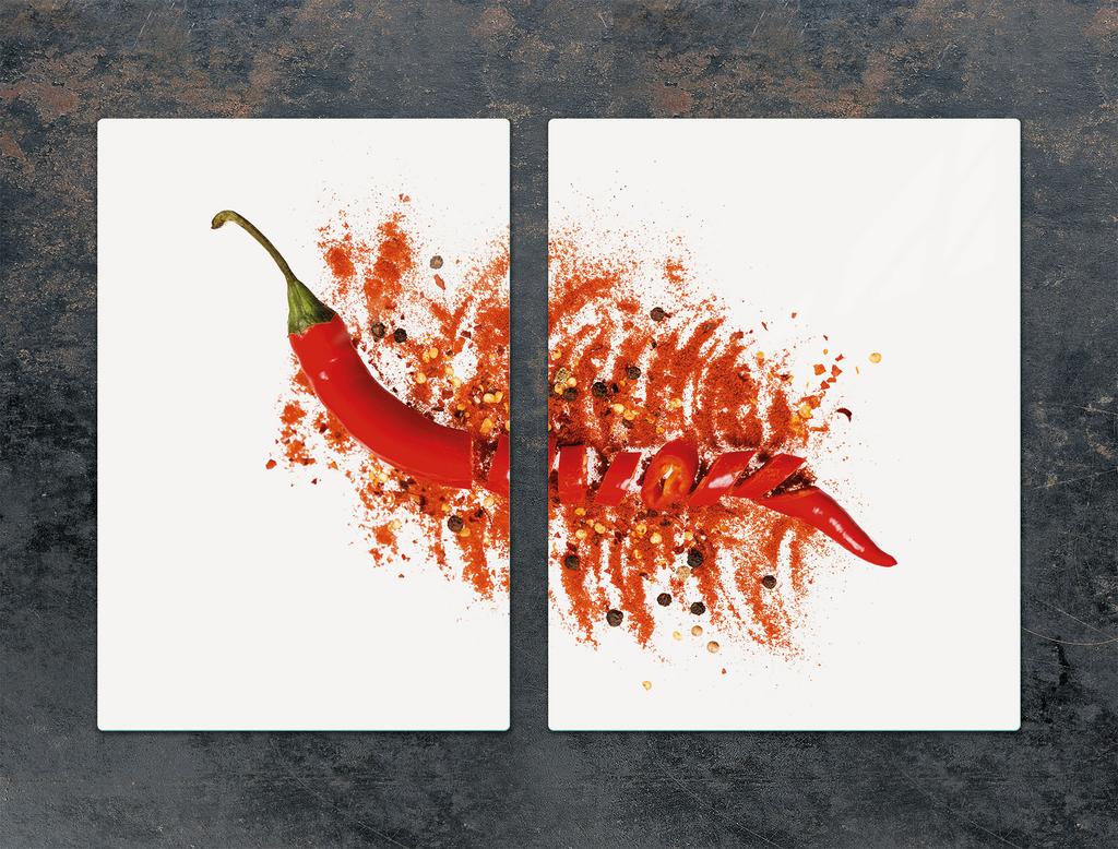 SZKLANA PŁYTA OCHRONNA DESKA 75x52 CHILLI