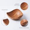 Serving Bowl Candy Snack Tray Imitation Wood Grain Fruit Dried Plate for Sandwich