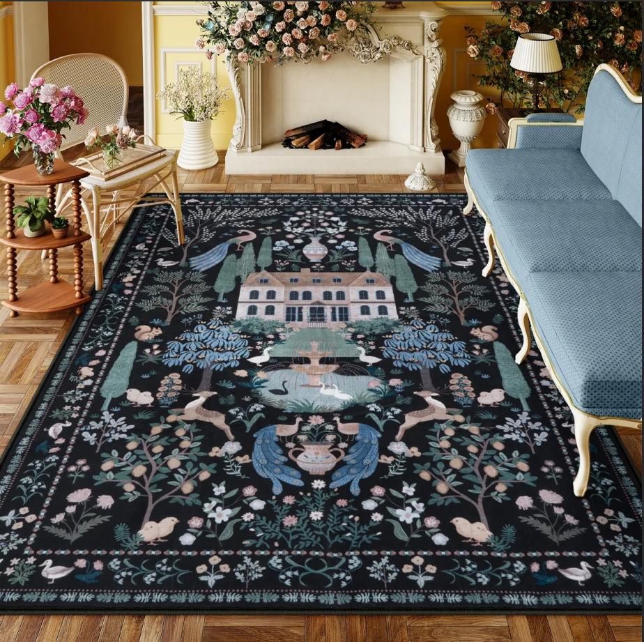 Modern Carpet for Living Room Large Size Tiger Pattern Cute Room Decor Cartoon Rug Soft Non-slip Mat for Bedroom Rugs