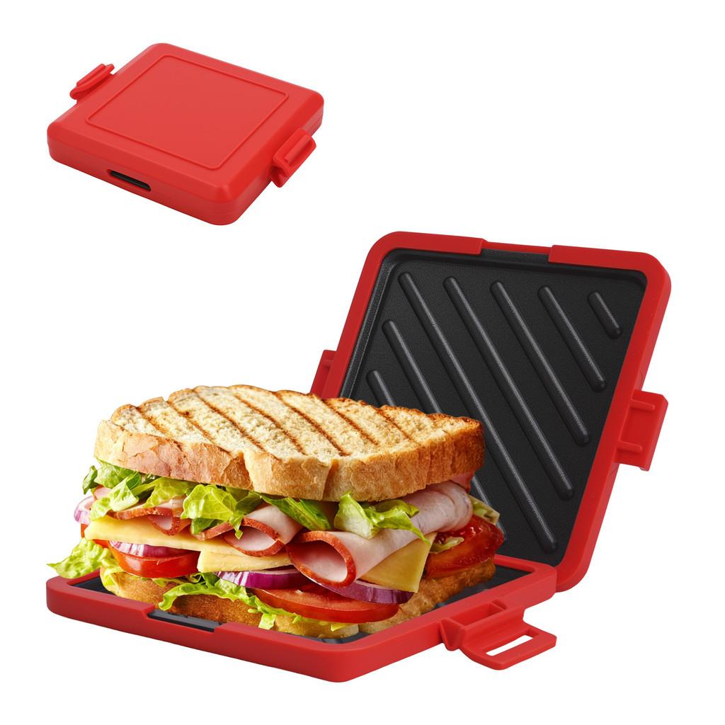 Microfiber Silicon Toast Pan For Breakfast Sandwich And Hot Dog Cooking