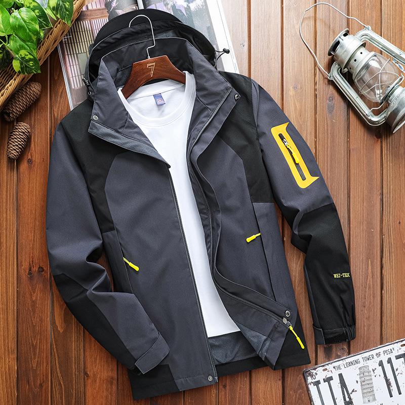 Unisex Windproof Hooded Jacket: Autumn/Winter Mountaineering Suit, Breathable Sports Outerwear