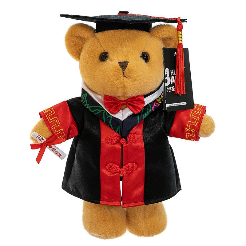 Doctor Hat Bear Doll Plush Toy Bachelor Suit Teddy Bear Doll Student Graduation Commemorative Gift