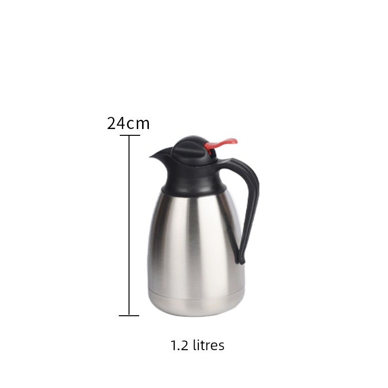 Vacuum Commercial Hot Water Bottle European-Style Stainless Steel Thermos Cup 1.2L Duckbill Thermos Kettle(201 Stainless Steel)