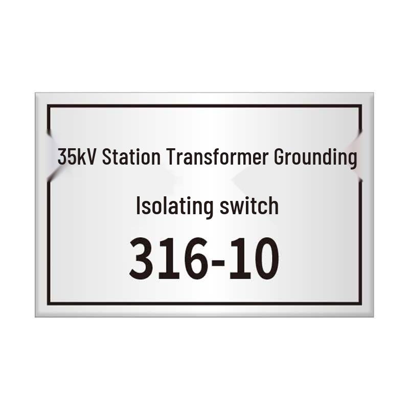 HUATAI HT-DZH-16 Stainless Steel Electrical Safety Sign