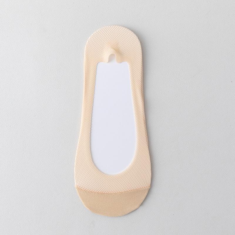 Summer Thin Anti-slip, Non-dropping Heel Sock for Women, Short Socks, High Heels, Summer Ice Silk, Shallow Mouth, Invisible Socks