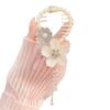 Elegant Flower Faux Pearl Tassel Hair Claw Shining Rhinestone Hair Clip Women Hair Barrette Girl Bun Hair Holder Fringe Hairpin