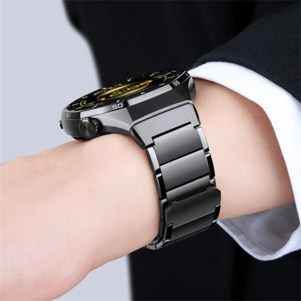 AP Is Suitable for the Metal Stainless Steel Dedicated Pressing Quick-release Interface Chain-type Magnetic Suction Watch Strap of Huawei GT6Pro