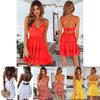Stylish Women Summer Boho Short Mini Dress For Evening Cocktail And Beach Parties