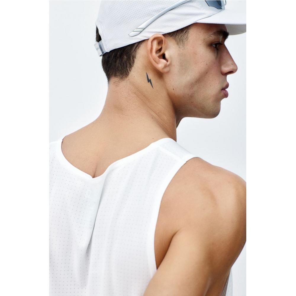 H M Sleeveless Sport Top Regular Fit dryMove wHite