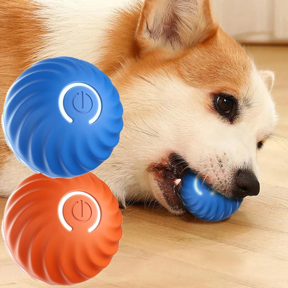 Rechargeable Bite-resistant Chasing Toys for Dogs and Cats Smart Gravity Bouncing Ball Self-heat Relief Pet Toys