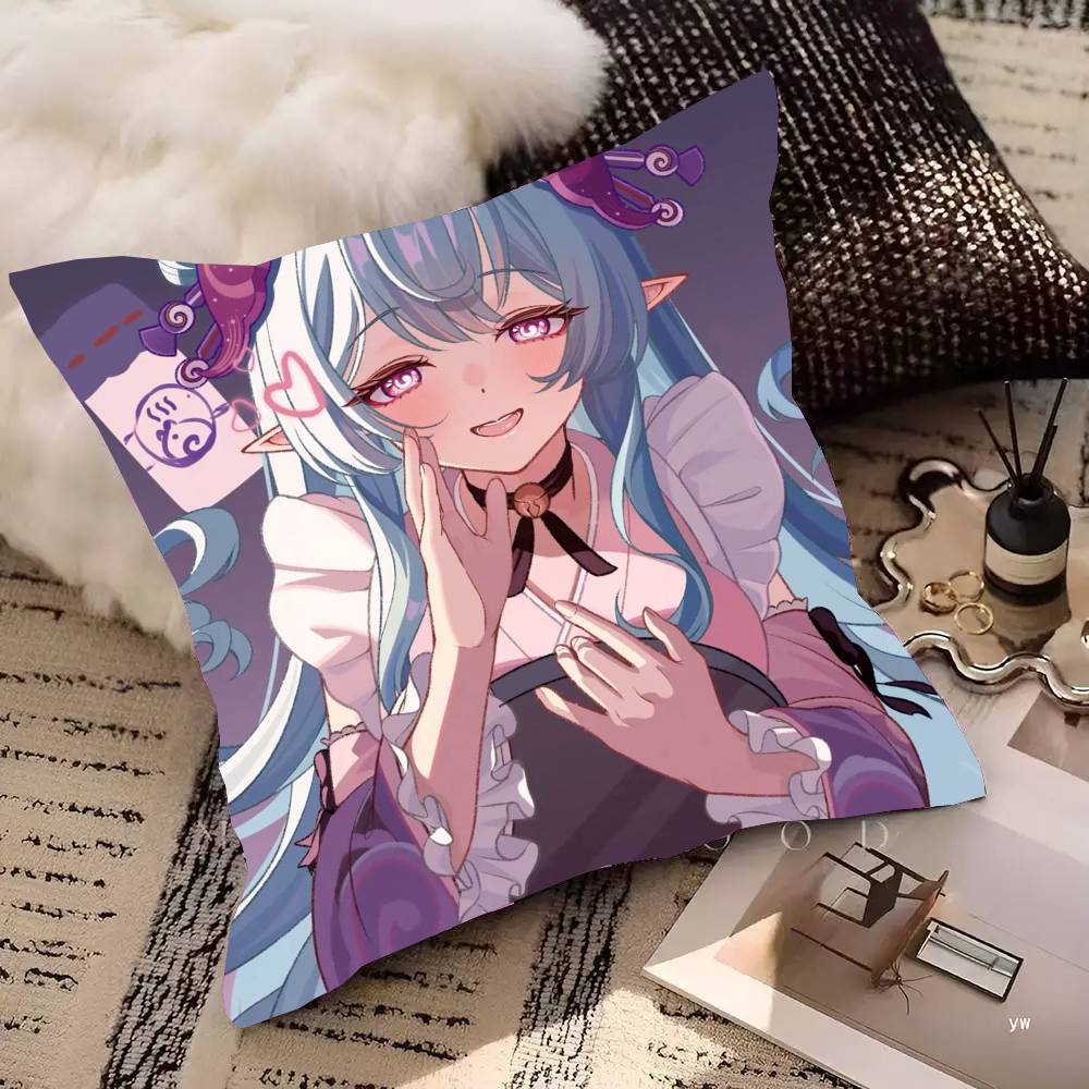 Yumeizuki Mizuki Game Genshin Impact Pillow Case Fashion Square Pillowcase Bedroom Sofa Room Ins Decoration Leisure