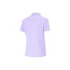 Li-Ning Cool And Refreshing Solid Color Short Sleeve Polo Shirt Women Tops Lilac-Purple APLU128-5