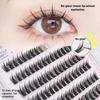160Pcs 5D Fluffy Thick Eyelash Clusters No Glue Required Curl Wispy Individual Lashes Mix Eyelash Extensions False Eyelashes